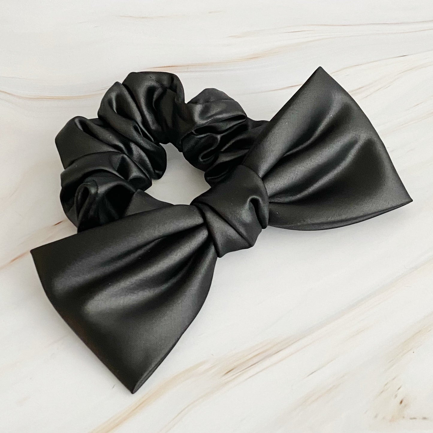 Satin Bow Tie Hair Scrunch-5