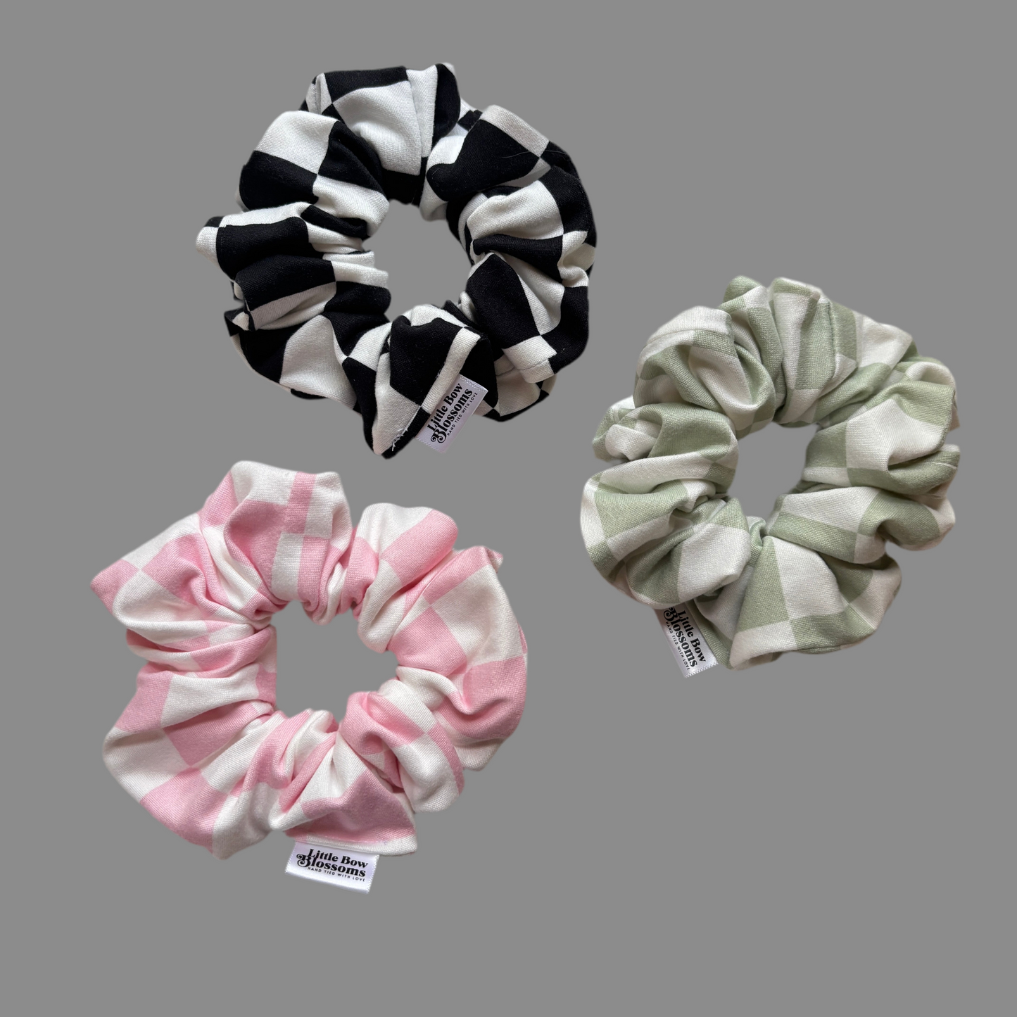 Checkered Scrunchies