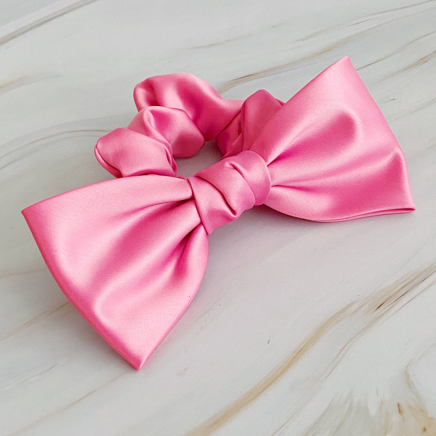 Satin Bow Tie Hair Scrunch-2