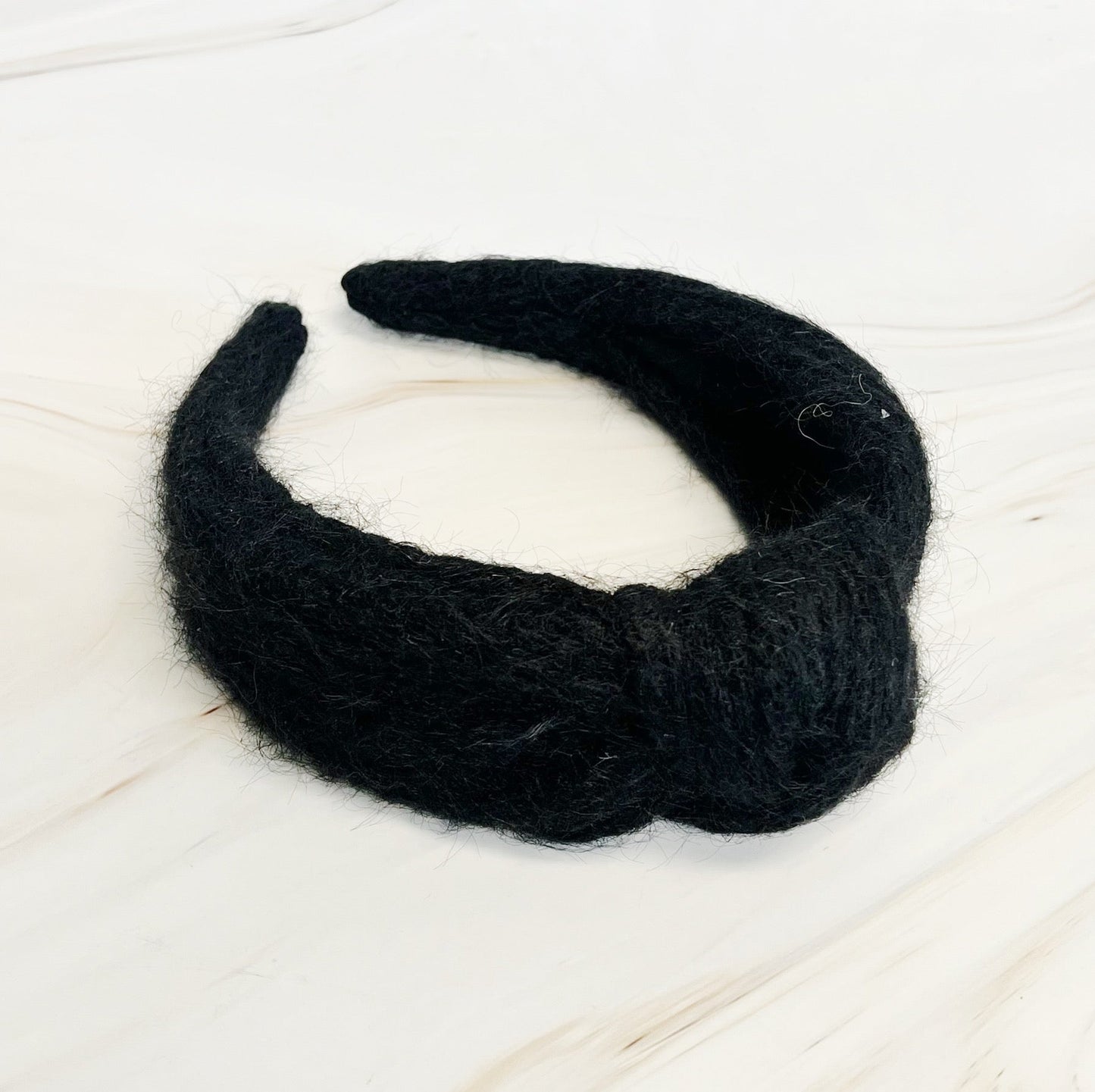 Cabled Knit Knotted Headband-3