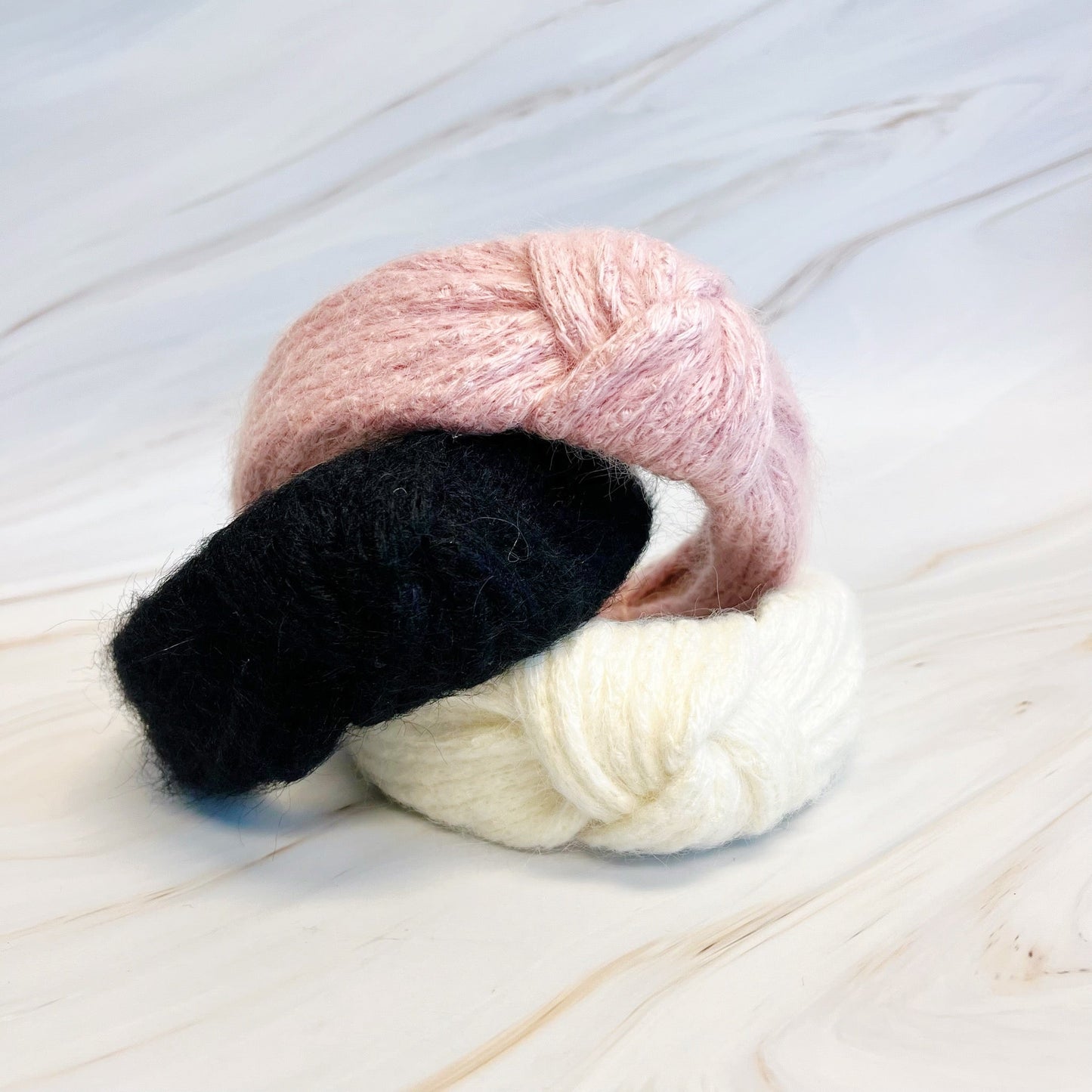 Cabled Knit Knotted Headband-0