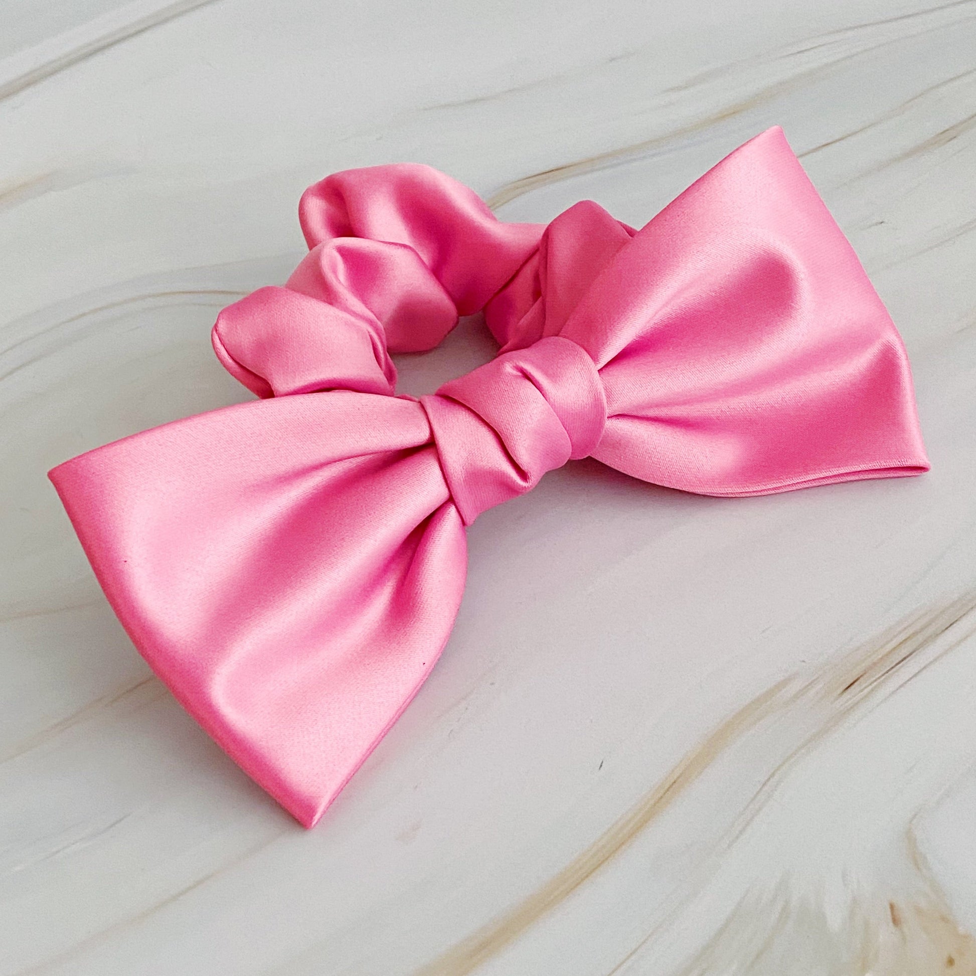 Satin Bow Tie Hair Scrunch-2