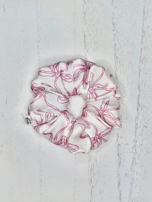 Pretty in Bows Satin Scrunchie
