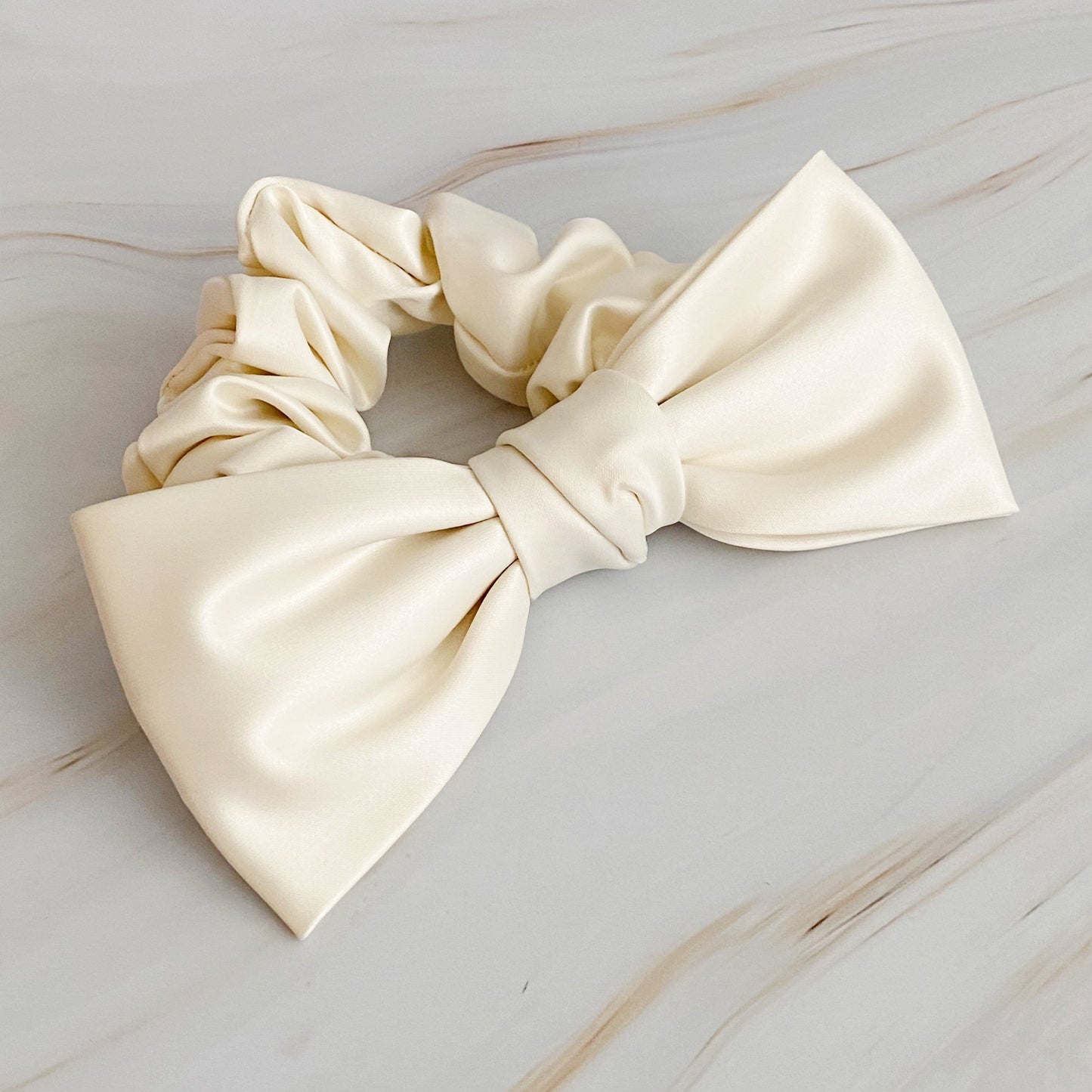Satin Bow Tie Hair Scrunch-3