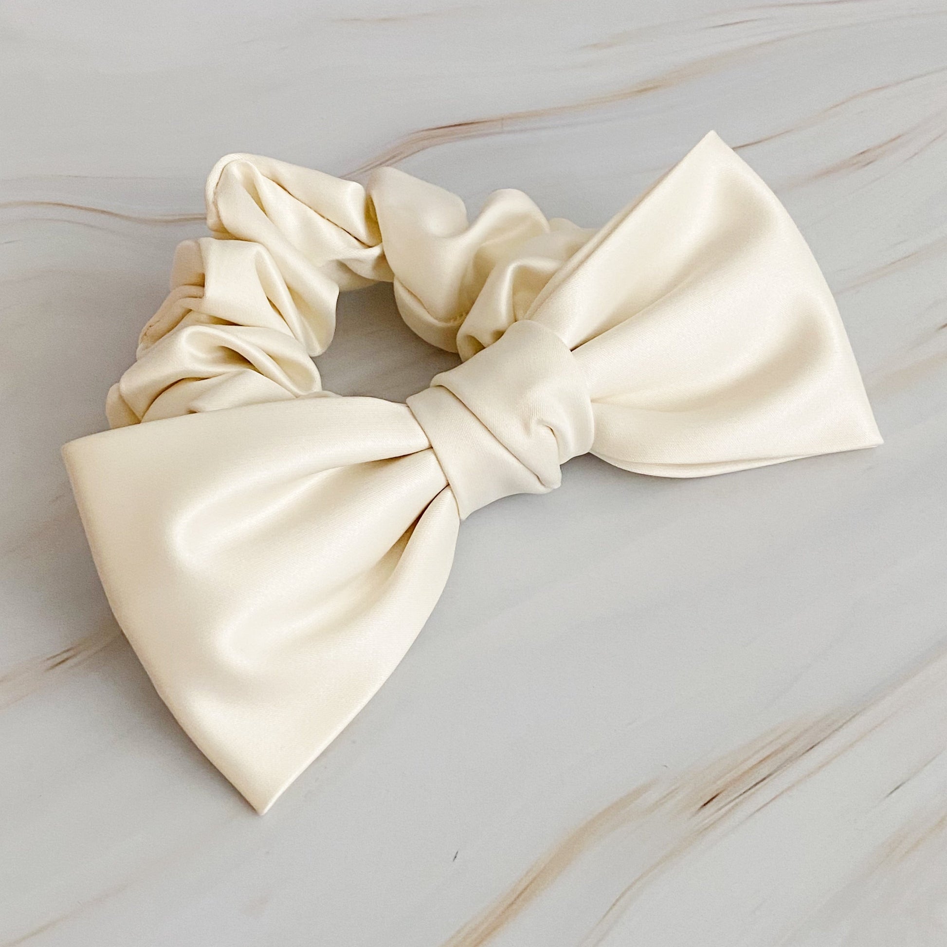Satin Bow Tie Hair Scrunch-3