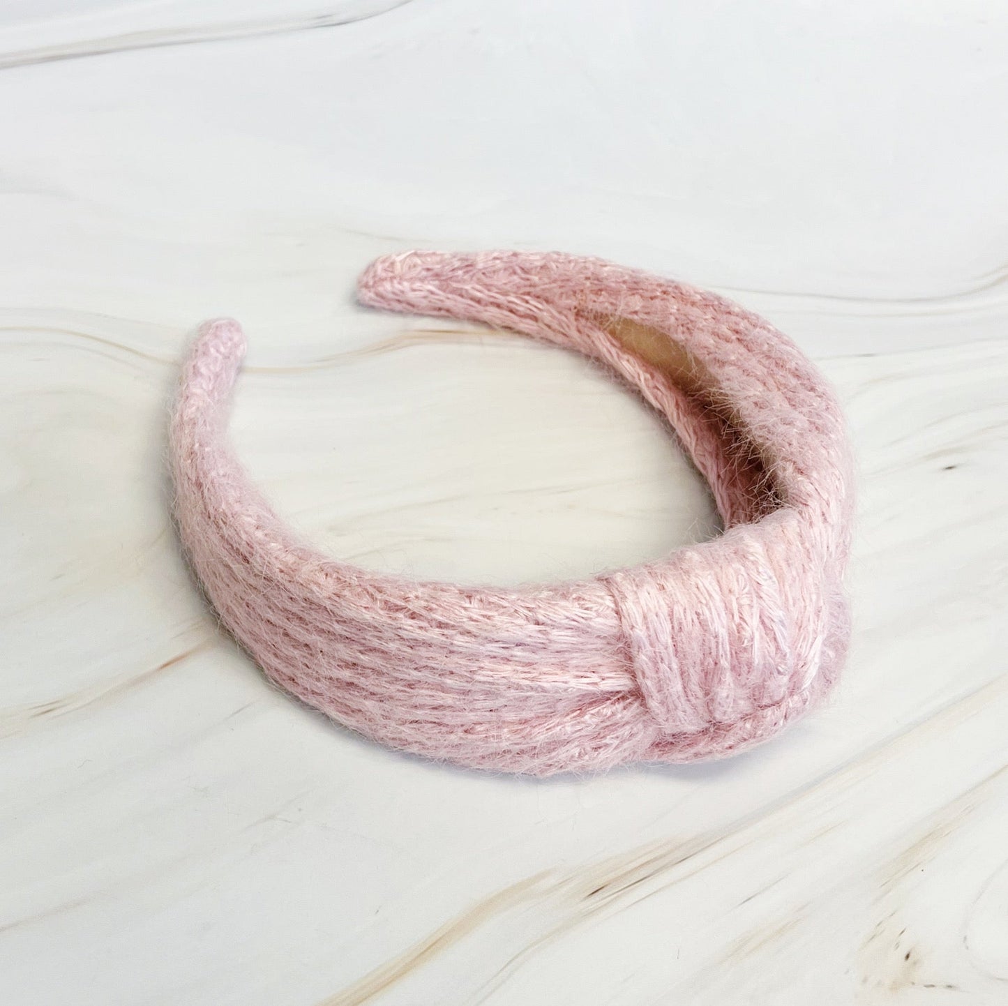Cabled Knit Knotted Headband-2